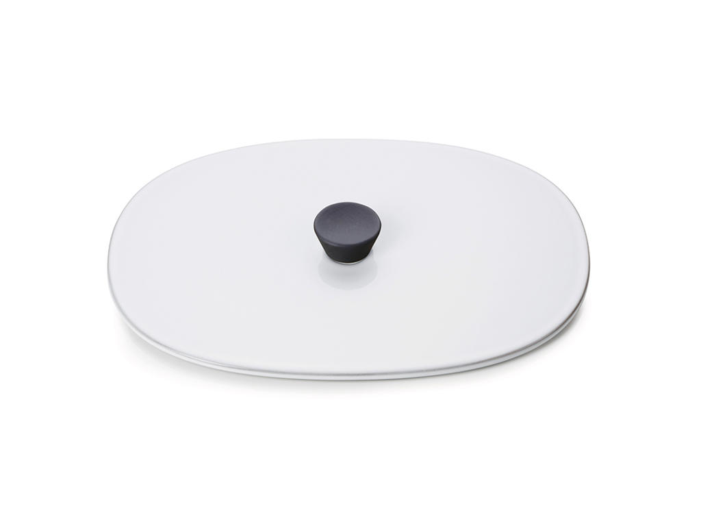 Låg til fad 19x13 cm Hvid Caractere Culinaire