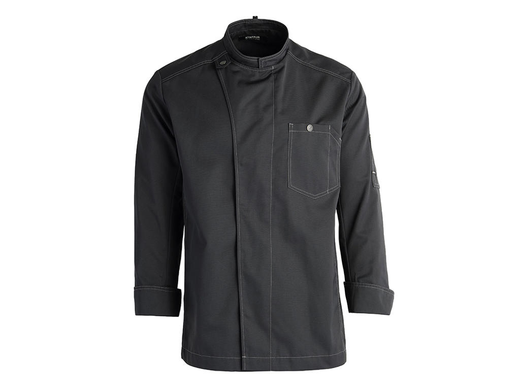 Kokkejakke Unisex Charcol str. XS