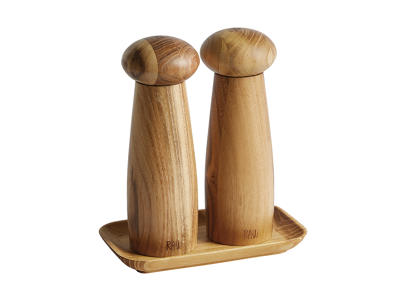 Raw Kværnsæt m bakke Teak