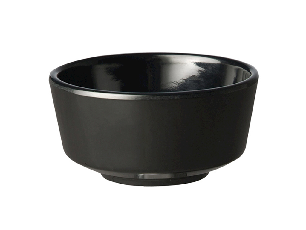 Melamin skål sort Ø 9 cm, H: 4,5 cm