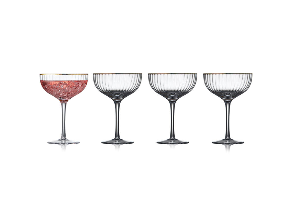 Glas Cocktail Palermo Gold 31,5 cl 4 stk