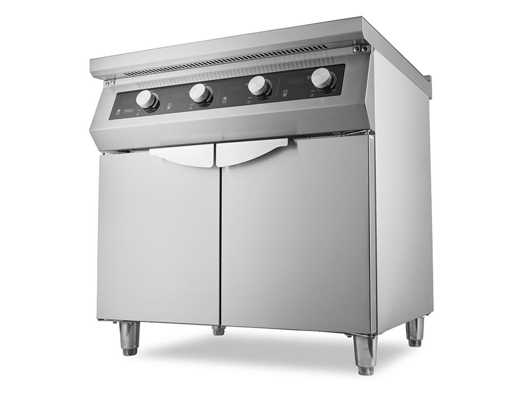 Maxima Induktionskogebord 4 Zoner m/Skab