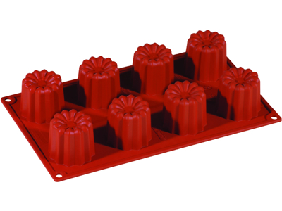 Bageform Silikone 1/3 GN, 8 bordelaise