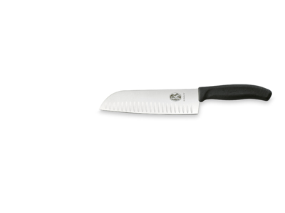 Santokukniv,17 cm, Victorinox Fibrox, med luftskær