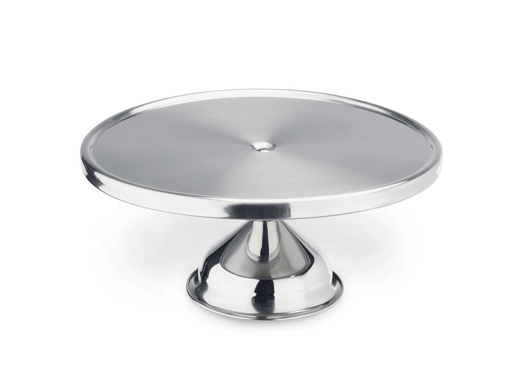 Kagefad med fod Crom ø30cm H 14,5 cm