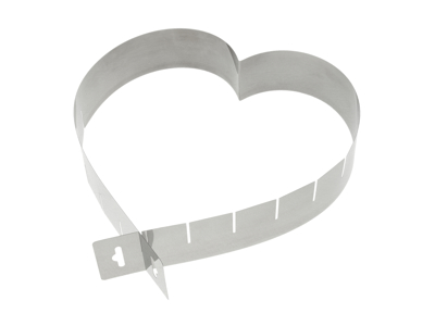 Kagering hjerte justerbar højde 5 cm 