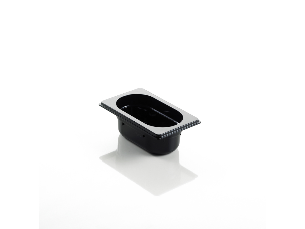 Kantine Polycarbonat *Sort 1/9 GN 10 cm