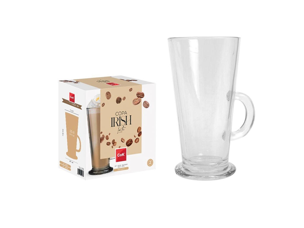 Glas Irish Coffee 25 cl m. Hank 2-pak