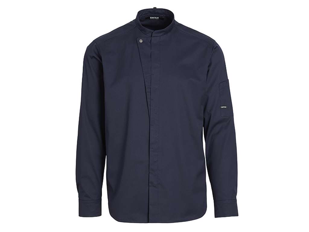 Kokkejakke Mørk Marine m/trykknap XXL