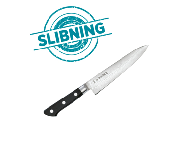 Håndkniv slebet under 21 cm.