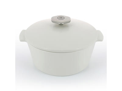 Cocotte RVLT 22 cm satin/Hvid 