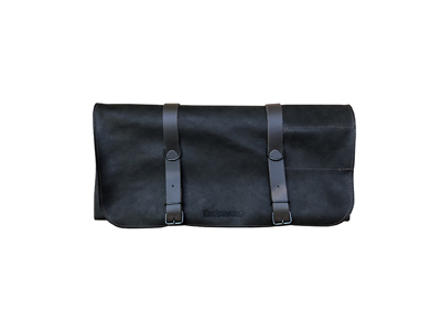 Rullemappe uden indhold, 10 rum, Endeavor, Læder, Sort