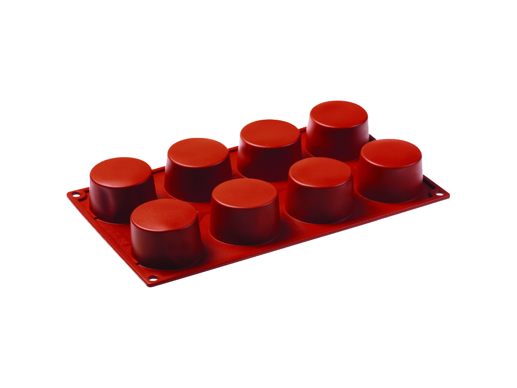 Bageform Silikone, cylinder 8 form Ø 60 mm