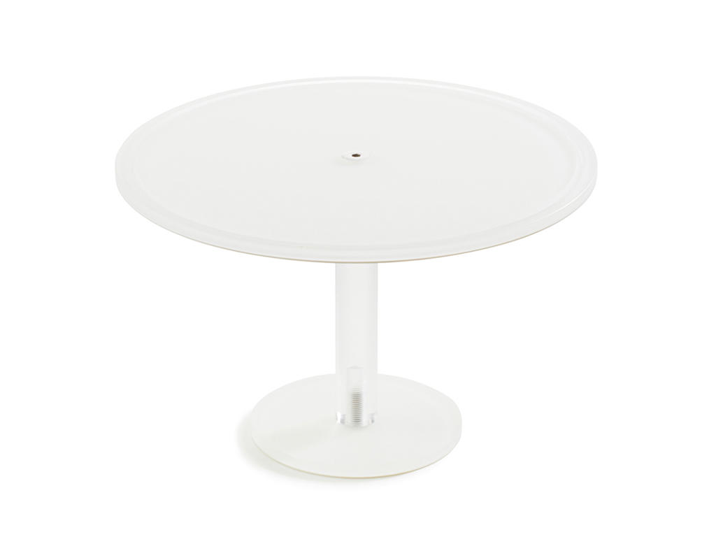 Kageopsats på fod 33 cm Hvid Mealplak