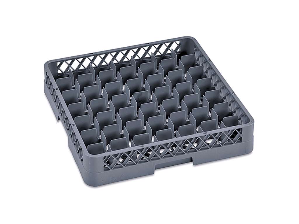 Opvaskebakke til glas 49 rum grå