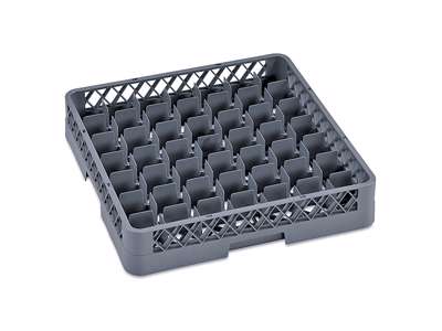 Opvaskebakke til glas 49 rum grå