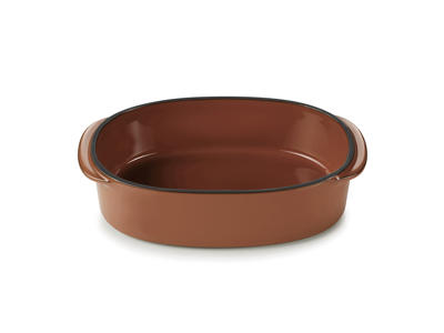 Fad Oval 16x11 cm Brun Caractere Culinaire