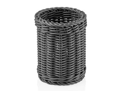 Bestikkurv Grå Ø12 cm H15 cm Weaver Pro
