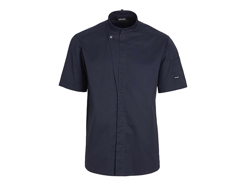 Kokkejakke mørk marine m/trykknap XXL