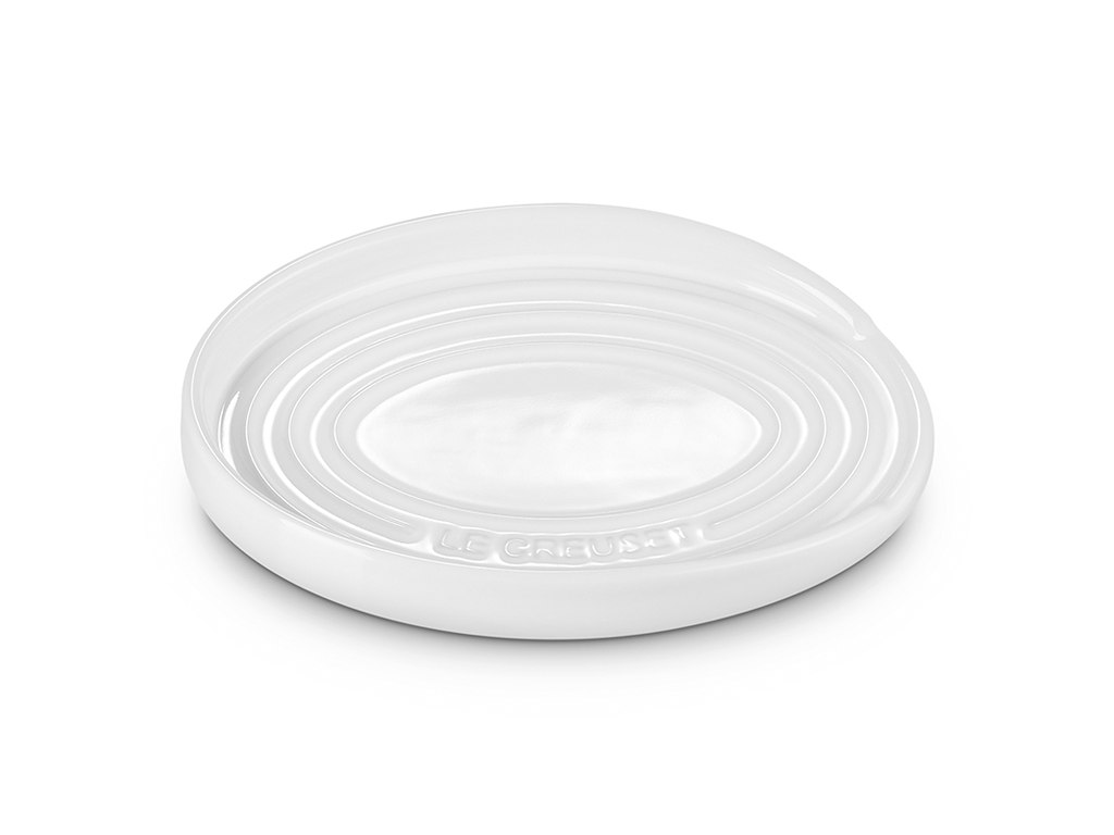 Grydeskeholder i stentøj 16x12 cm i White