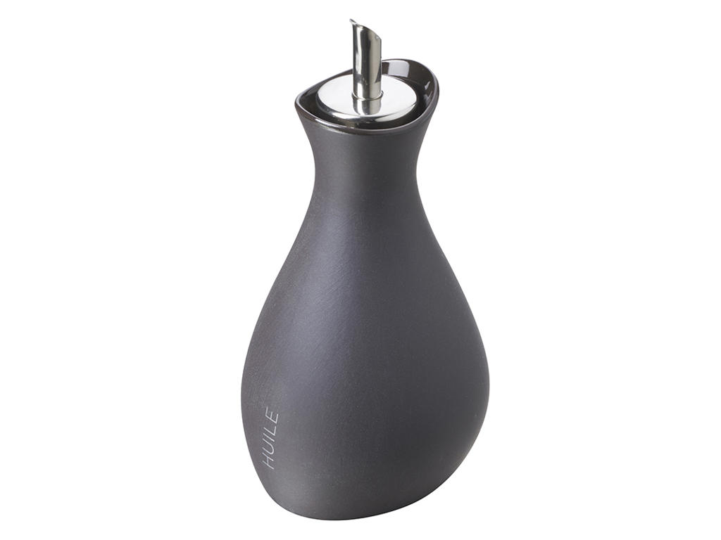 Olieflaske med skænker 8x8 cm Skifer Likid