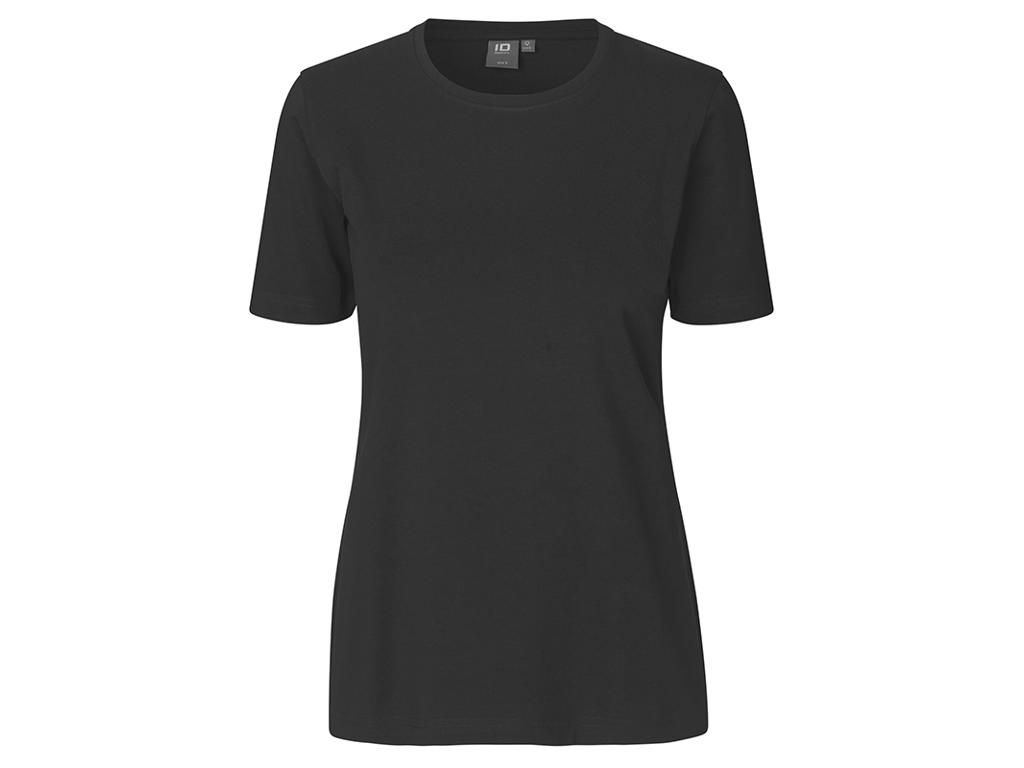 T-Shirt Stretch Komfort Dame Sort M