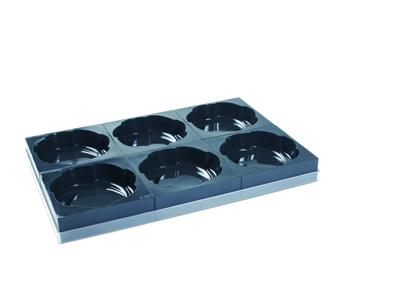 Pavocake Fad m. 6 forme rund 6 fingre