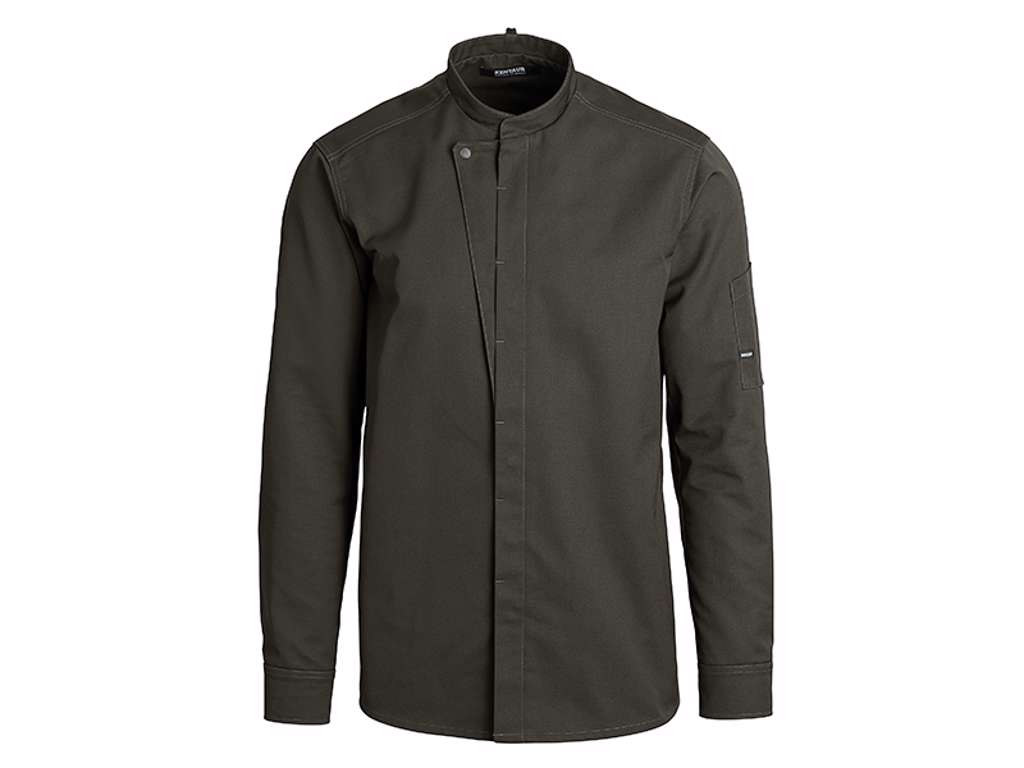 Kentaur Kokkejakke cypres olive m/trykknap