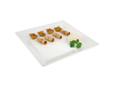 Melamin bakke Hvid 21 x 21 cm, H: 3 cm