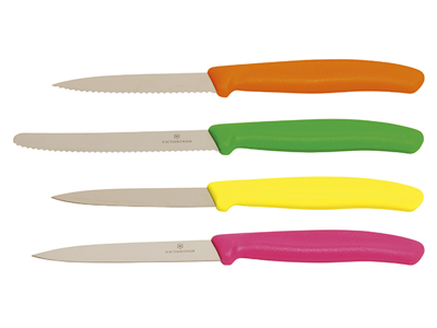 Urteknive, Victorinox, 2 glatte og 2 med bølgeskær