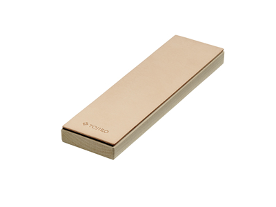 Tojiro læderstrop på base, 25x7x2,5 cm