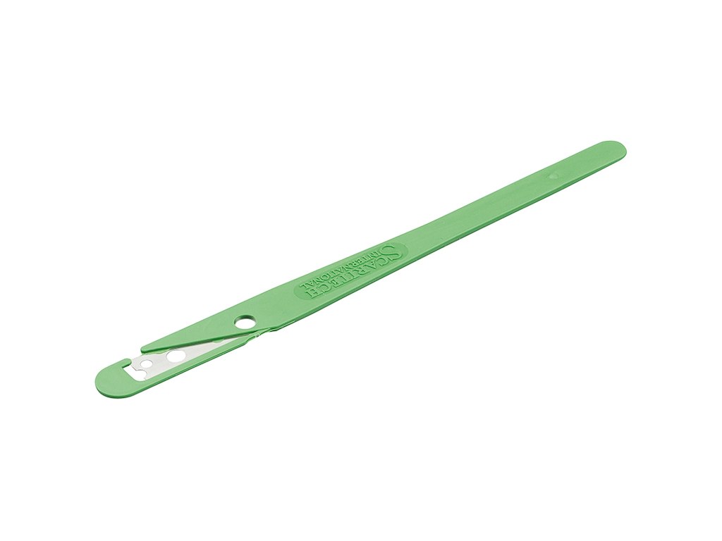 Scaritech ridsekniv til brød i grøn
