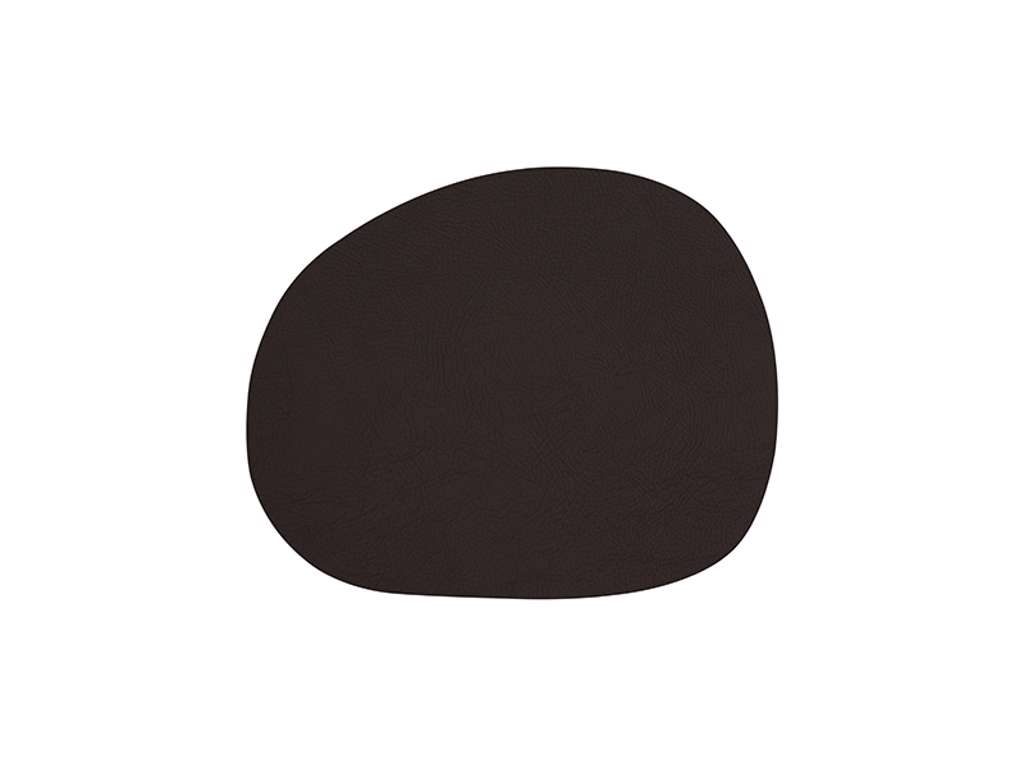 RAW Dækkeserviet læder 41x35,5 cm brun