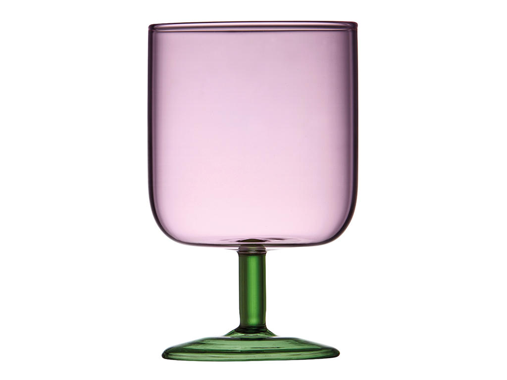 Glas Vin Torino 30 cl 2 stk. Pink/Grøn
