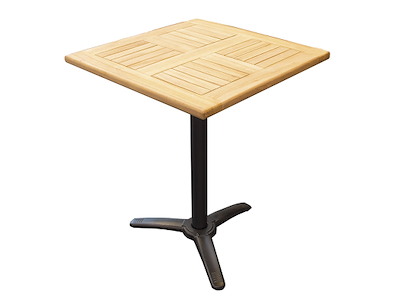 Zederkof Firkantet teak bordplade 70x70