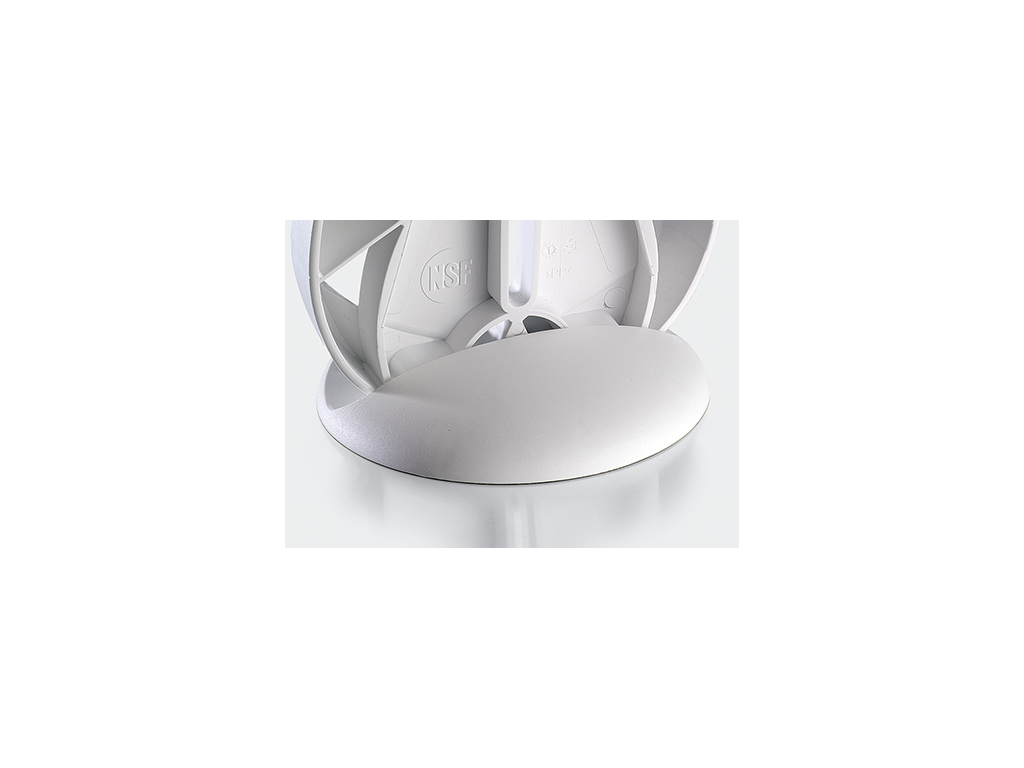 Fod til knivaftrækker, F. Dick, Hvid