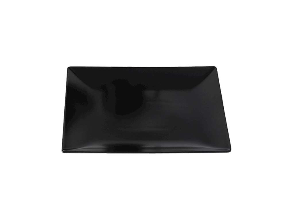 Quadro Tallerken 21x21 cm Sort stentøj