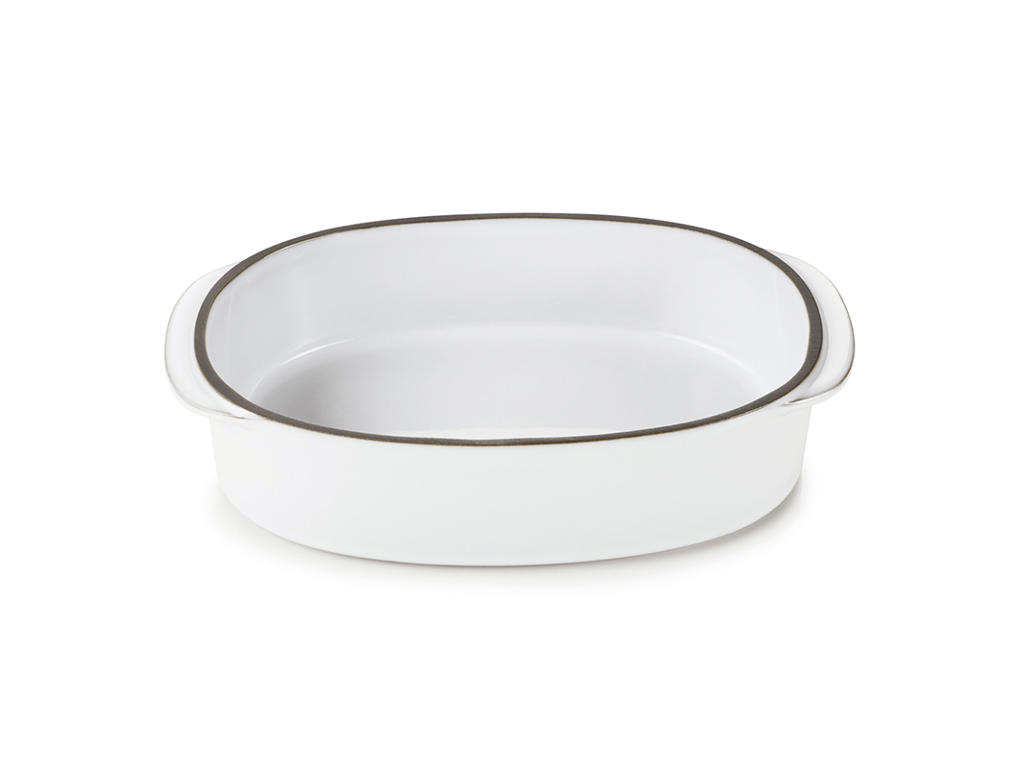 Fad Oval 19x13 cm hvid Caractere Culinaire