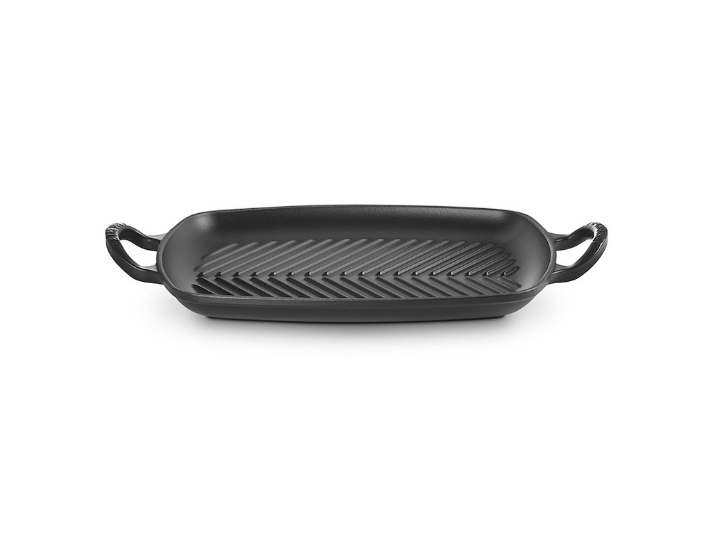 Le Creuset lav grillpande 30x30 cm i mat sort