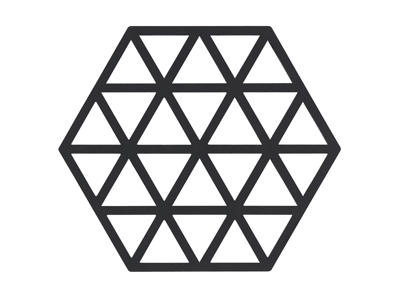 Bordskåner Zone Triangles 16x14 mm Sort