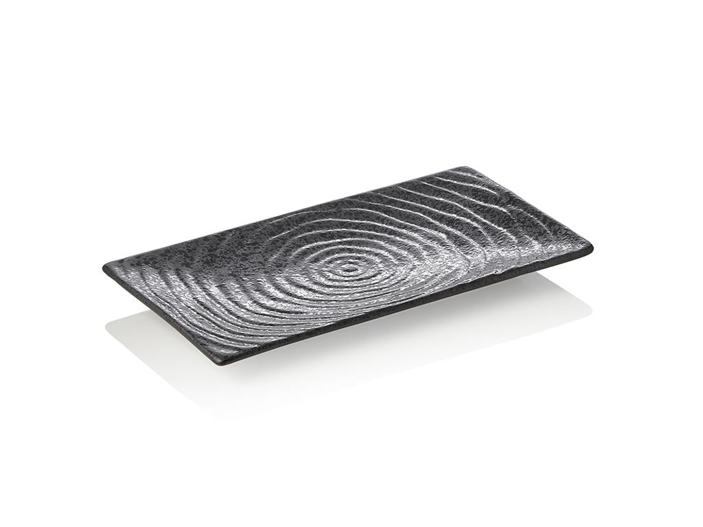 Tallerken 23x13x2cm Sort Maya