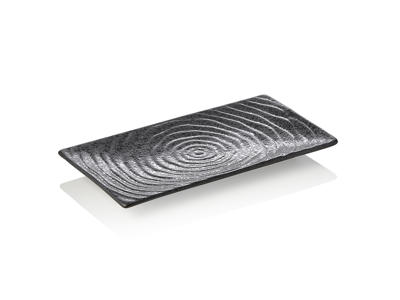 Tallerken 23x13x2cm Sort Maya