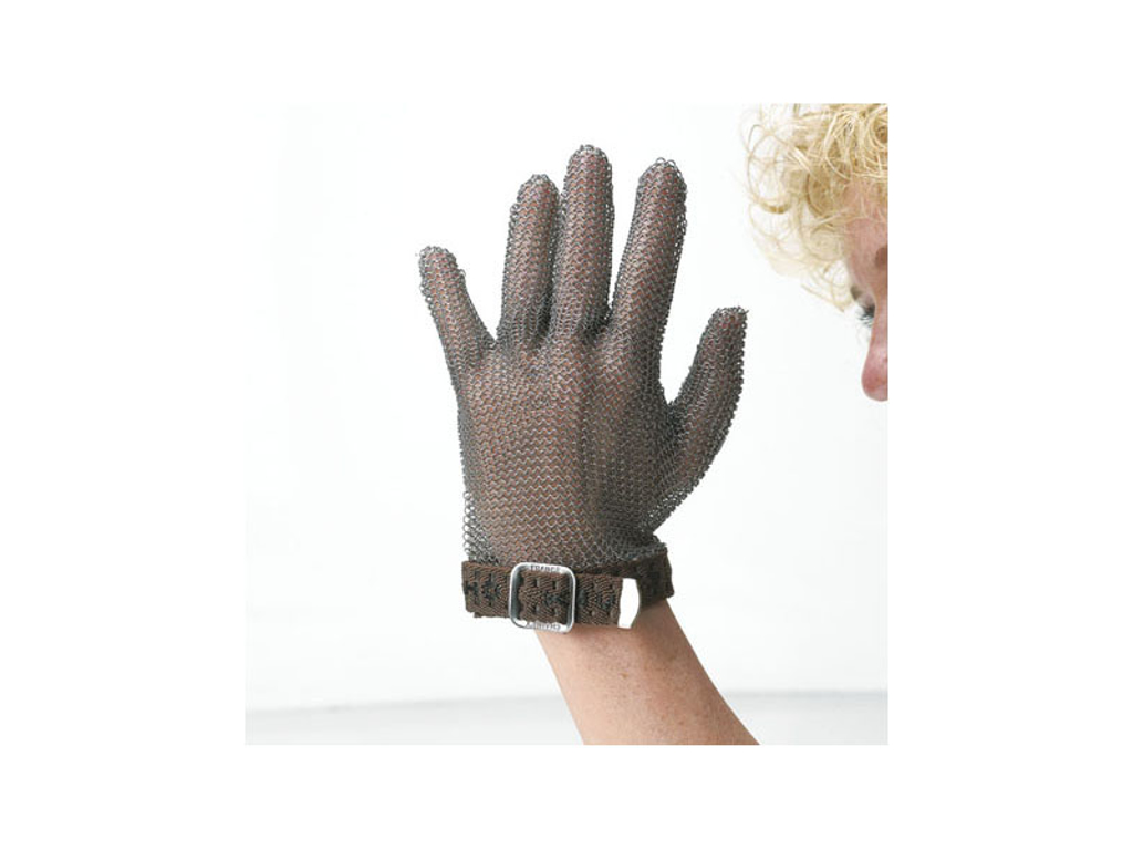 Brynjehandske grøn vendbar, XS