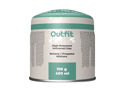 Gasdåse u/gevind 190g/400ml