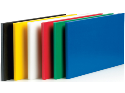 Skærebræt polyd Blå 75x40x2 cm m/dup