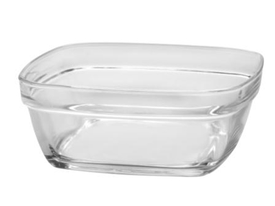 Glasskål firk stabelba 17x17x6,7cm 115cl