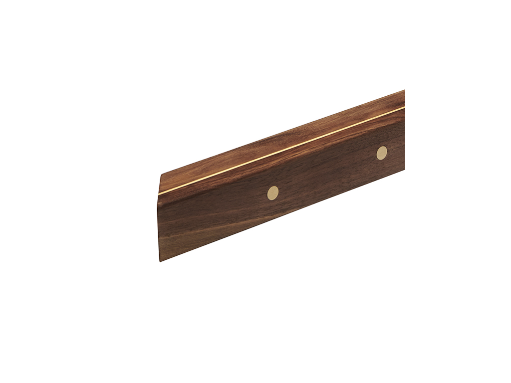 Knivmagnet 4 knive 40x4x4 cm Valnød