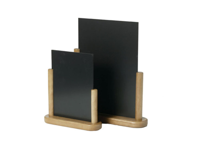 Tavle 10x15 cm A6 m/lyst træ fod bord