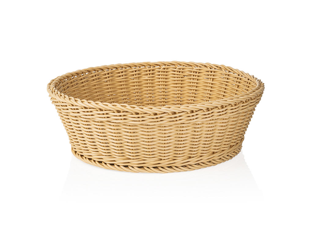 Brødkurv Lys Beige Ø 42 cm H12 cm  Weave