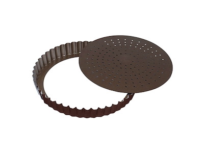 Tærteform Non-stick perf. m/Løs bund Ø30